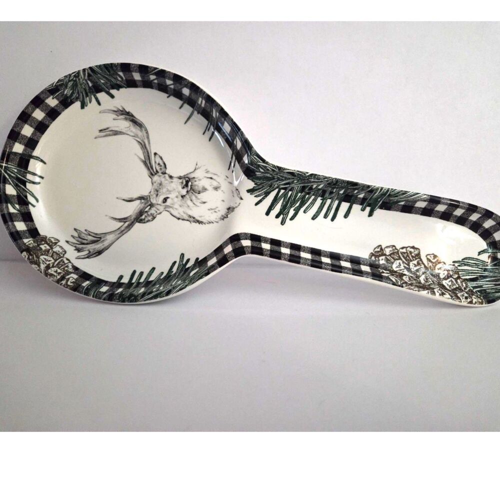 Robert Stanley Home Collection: Spoon Rest for Kitchen, Deer Image (Used)